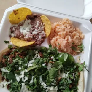 Asada Taco plate