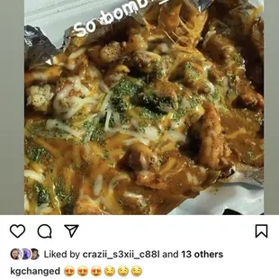 a pizza with broccoli and cheese