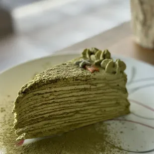 Try our matcha crepe cake