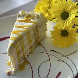 Sweet Mango crepe cake