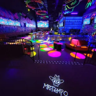neon lights in the dark