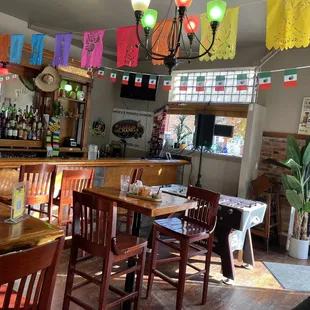Bar and tables