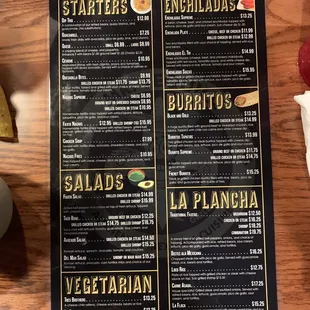 Menu - Jan &apos;22