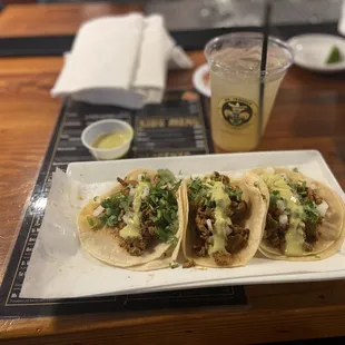 Steak street tacos