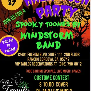 halloween party flyer