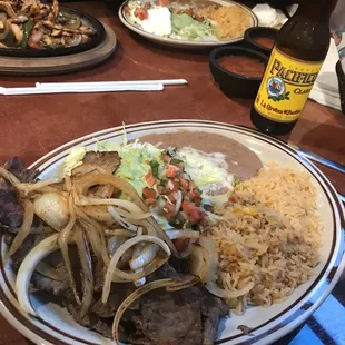 Hot Churrasco and a very cold Mexican beer Pasifico!