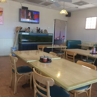 the interior of a restaurant