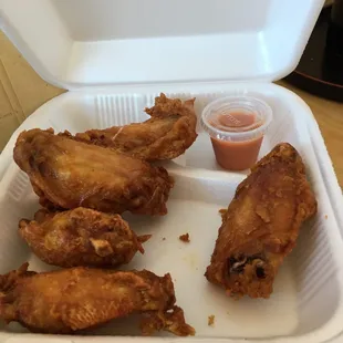Friend chicken wings.