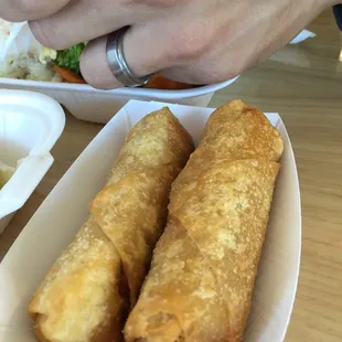 Egg rolls.