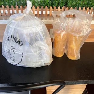 To go order neatly packaged
