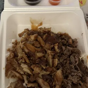 Chicken + beef large bowl