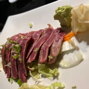 Beef sashimi