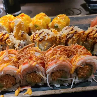 Sushi   - Hot Chick Roll, Lobster Lover Roll, Crabmeat Lover Roll