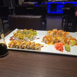 sushi and sashimi, food, sashimi, sushi