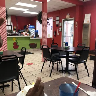 inside the restaurant