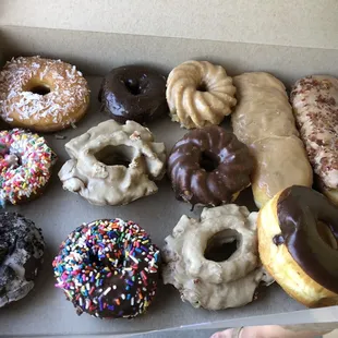 My favorite was the bacon maple bar and the Oreo cake donut!