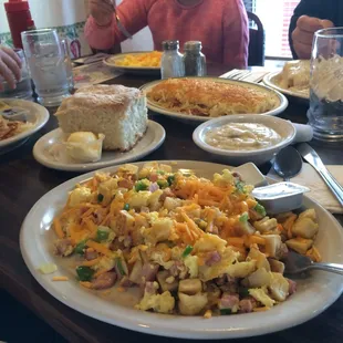 Colorado scramble and the largest biscuit I have ever seen.