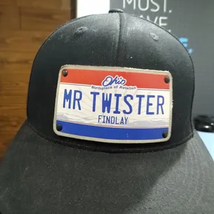 the name plate of mr twister