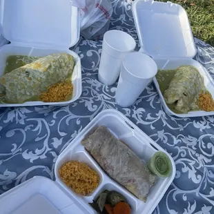 Wet burritos and normal pastor burrito