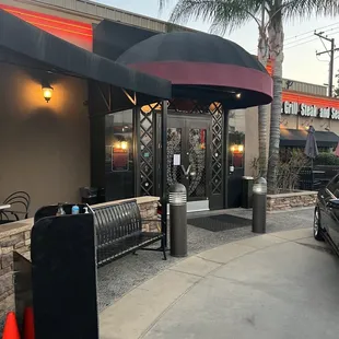 outside