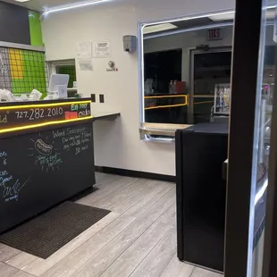 a view of the kitchen