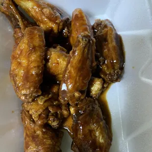 a closeup of the wings