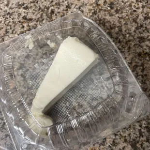 Cheesecake. I was sad it how little this was knowing the price is almost $5