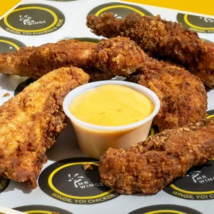 Hand breaded and fried to order. No heat lamps here!