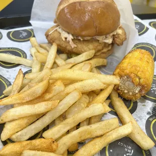 Slaw-ppy chicken sandwich