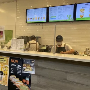  a man ordering food