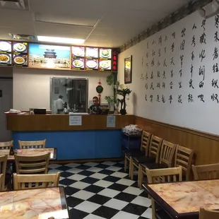 the interior of a restaurant