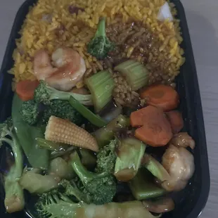 Shrimp with Vegetable Lunch Special