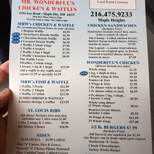 The chick and waff was epic