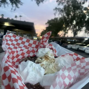 Banana pudding waffles