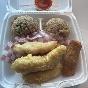 Chicken and rice!