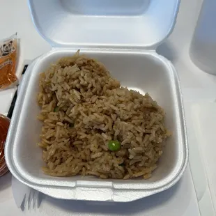 Plain fried rice