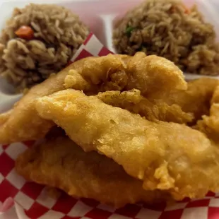 chicken wings and fried chicken, food