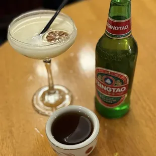 Hau Chi Cocktail, Tsingtao Beer &amp; Classic Tea