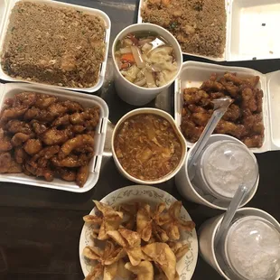 my family started digging in before i took the picture lol