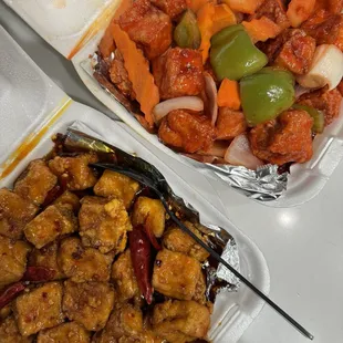 Sweet and Sour Tofu  Spicy Orange Tofu