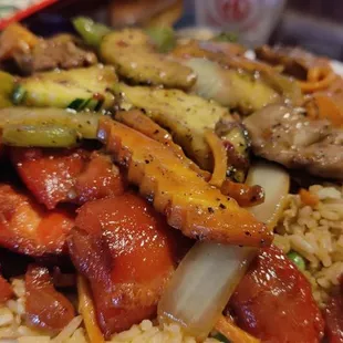 Unc's plate. Get that three item for $9.99. The portion was large and the food was solid.