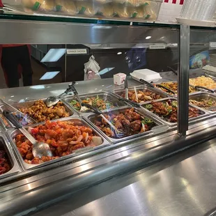 a variety of food items