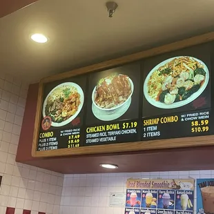 Regular menu pricing - 9/2022