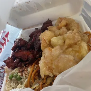 This was after I ate a lot of the bbq chicken! It was packed right and is very fresh and delicious