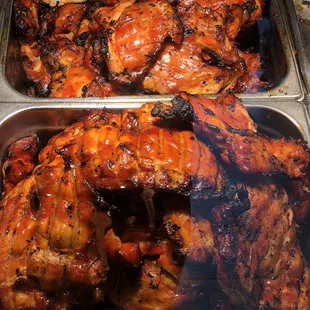 My favorite item would have to be their teriyaki chicken. Always a fresh batch and nicely grilled to my liking. Can't go wrong with it !