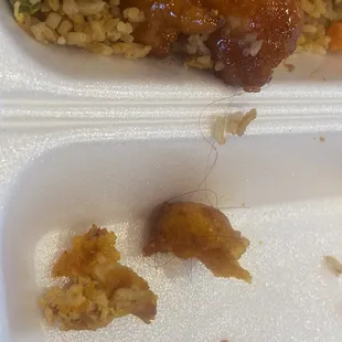 Hair in the chicken