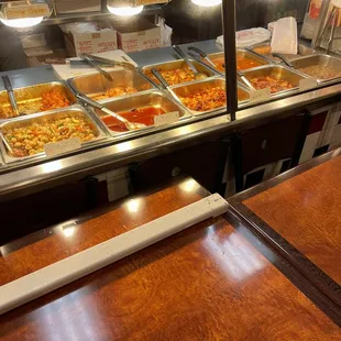 a view of a buffet