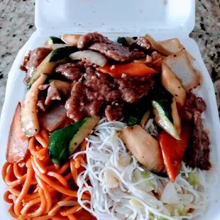 My final tray of food.