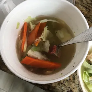 Asked for wonton soup. No wonton in it.