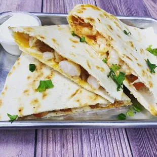 Shrimp quesadilla
